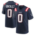 NE.Patriots #0 Christian Gonzalez Player Navy Vapor F.U.S.E. Limited Stitched American Football Jerseys