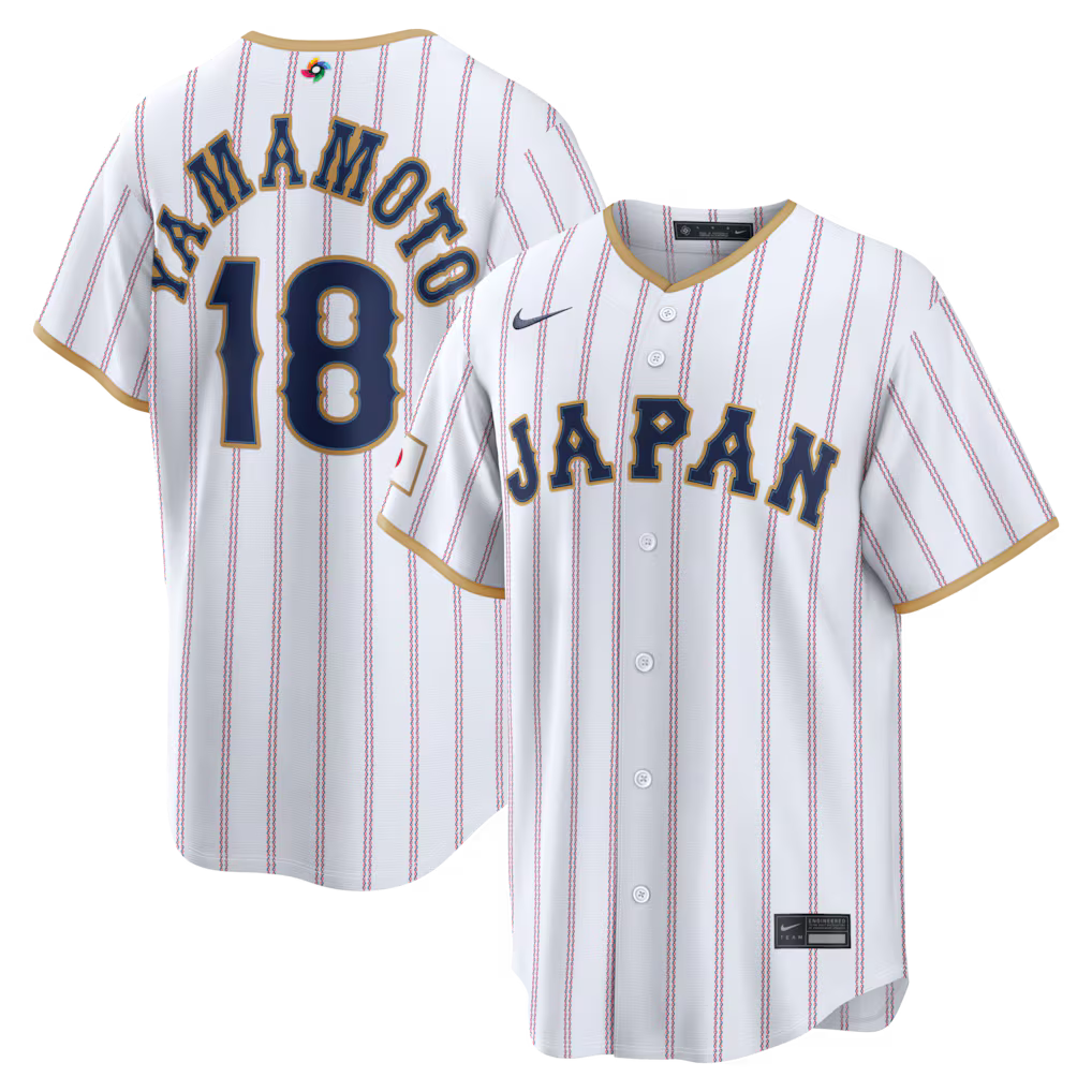 Yoshinobu Yamamoto Japan Baseball 2026 World Baseball Classic Home Stadium Jersey - White